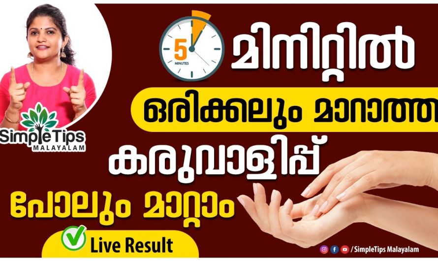 ചർമ്മത്തിലെ കരിവാളിപ്പും കറുത്ത പാടുകളും നീക്കം ചെയ്ത ചർമ്മത്തെ  സംരക്ഷിക്കാൻ..