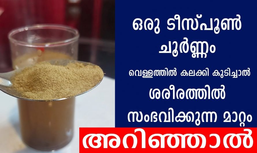 ദിവസം ഒരല്പം കഴിച്ചാൽ മതി ശരീരത്തിൽ ഞെട്ടിക്കുന്ന മാറ്റങ്ങൾ അനുഭവിച്ചറിയാം.