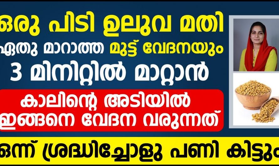 ശരീര വേദനയും ഉപ്പൂറ്റി  വേദനയും പരിഹരിക്കാൻ കിടിലൻ വഴി. 😱