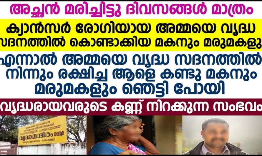 അമ്മയെ വൃദ്ധസദനത്തിനായി എന്നാൽ അമ്മയെ കൊണ്ടുപോയത് ആരെന്നറിഞ്ഞാൽ  ഞെട്ടിപ്പോകും..👌