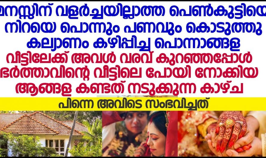 മാനസിക വളർച്ചയില്ലാത്ത പെൺകുട്ടിയെ സ്വത്ത് മോഹിച്ചു വിവാഹം കഴിച്ചു എന്നാൽ പിന്നീട് പെൺകുട്ടിക്ക്  സംഭവിച്ചത്… 😱