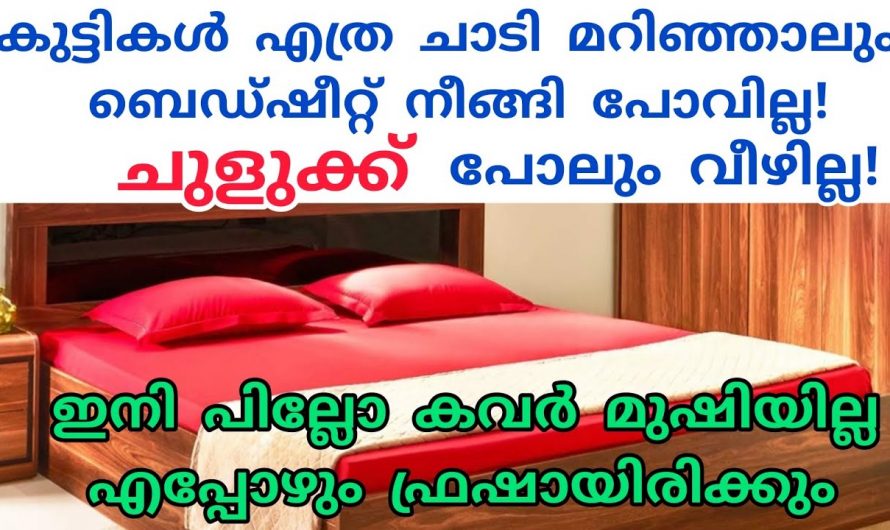 ബെഡ്ഷീറ്റും തലയിണയും നല്ല ഫ്രഷ് ആയിരിക്കാൻ  കിടിലൻ വഴി..