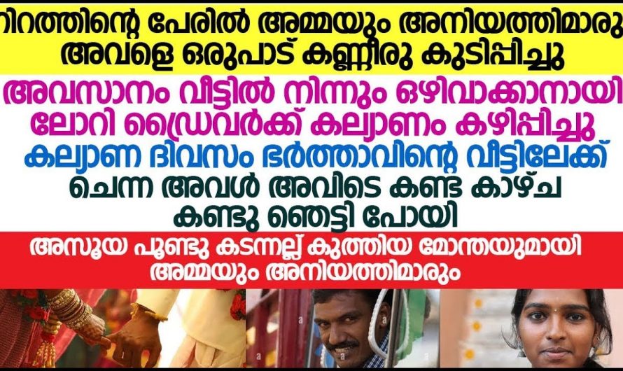 മകളെ നിർബന്ധിച്ച് ലോറി ഡ്രൈവർക്ക് വിവാഹം കഴിച്ചു കൊടുത്തു എന്നാൽ പിന്നീട് സംഭവിച്ചത്…