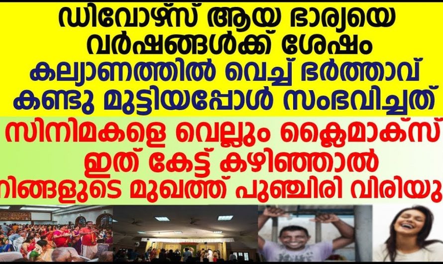 ഡിവോഴ്സ് ആയ ആദ്യ ഭാര്യയെ  വർഷങ്ങൾക്കുശേഷം കണ്ടുമുട്ടിയപ്പോൾ