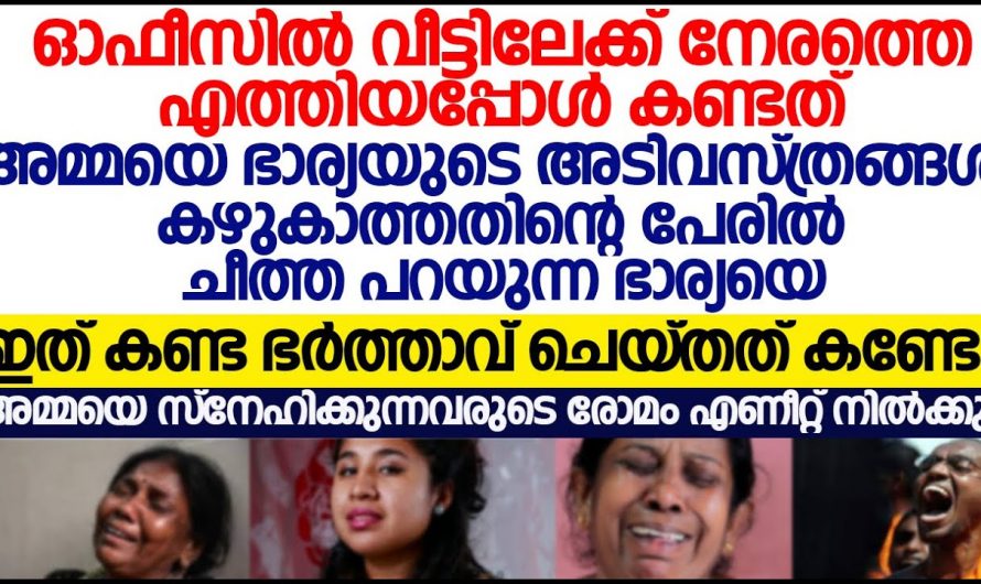 ഭാര്യ അമ്മയോട് ചെയ്യുന്നതുകൊണ്ട് ഈ ഭർത്താവ് ചെയ്തത് കണ്ടോ…