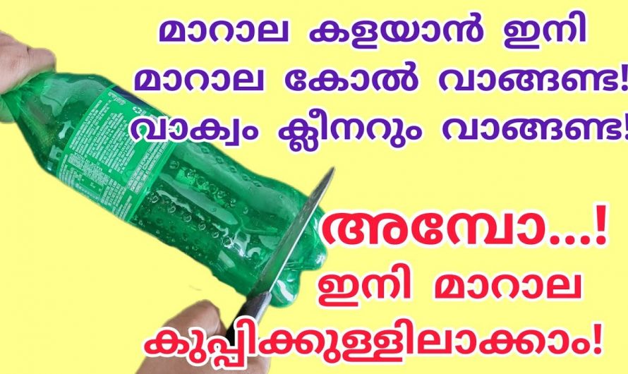 പ്ലാസ്റ്റിക് കുപ്പി ഉപയോഗിച്ച് മാറാല ചൂൽ ഉണ്ടാക്കാം .