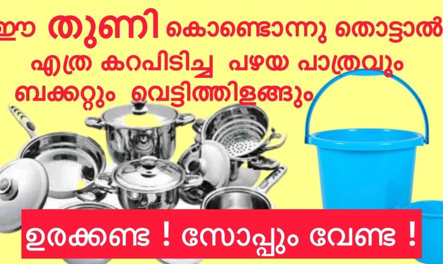 അധികം ഉരക്കാതെ തന്നെ പാത്രങ്ങൾ വൃത്തിയാക്കാം എങ്ങനെ എന്നല്ലേ.