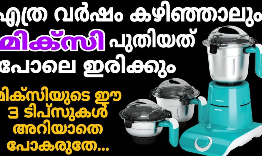 മിക്സി എപ്പോഴും വൃത്തിയായിരിക്കുവാൻ ഇങ്ങനെ ചെയ്താൽ മതി.