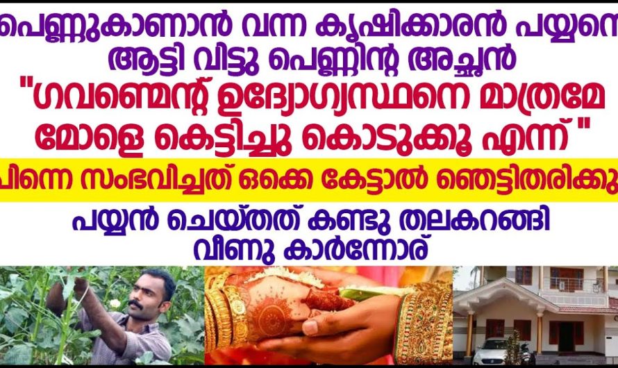 ബാങ്ക് ഉദ്യോഗസ്ഥയെ കർഷകൻ പെണ്ണ് കാണാൻ പോയപ്പോൾ സംഭവിച്ചത് കണ്ടോ.