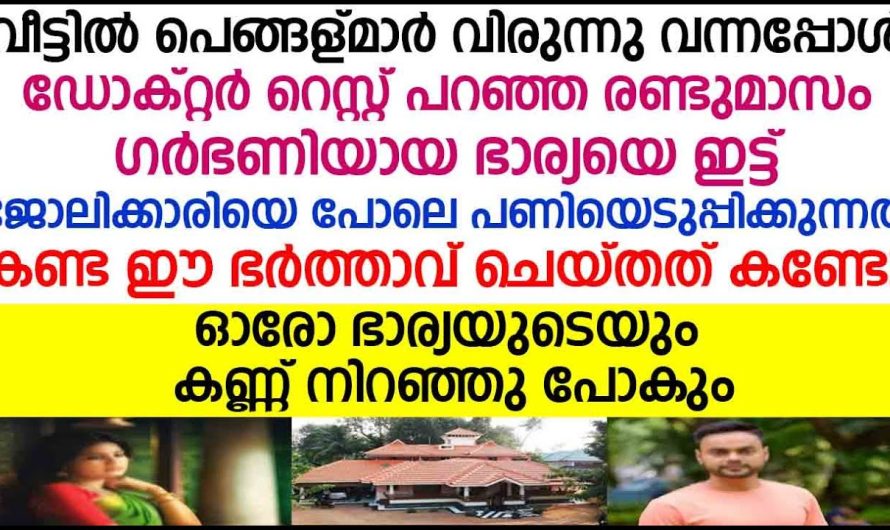 ജോലിക്കാരിയെ പോലെ തന്റെ ഭാര്യയെ പണിയെടുപ്പിച്ചവരോട് ഭർത്താവ് പറഞ്ഞത് കണ്ടോ.