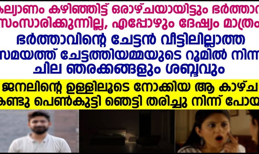 രാത്രി ചേട്ടത്തിയുടെ  റൂമിൽ നിന്ന് ശബ്ദ കേട്ട് നോക്കിയപ്പോൾ പെൺകുട്ടി ഞെട്ടിപ്പോയി.