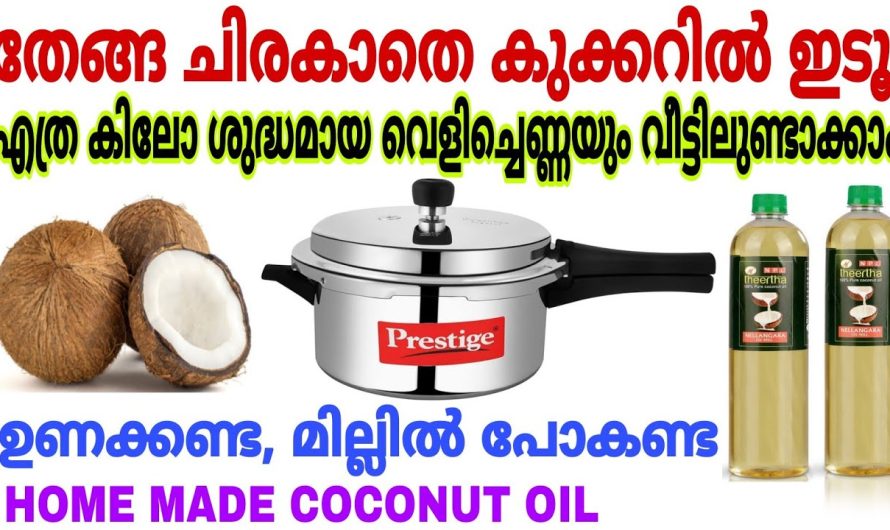 ശുദ്ധമായ വെളിച്ചെണ്ണ വീട്ടിൽ വളരെ എളുപ്പത്തിൽ ഒട്ടും പ്രയാസമില്ലാതെ…