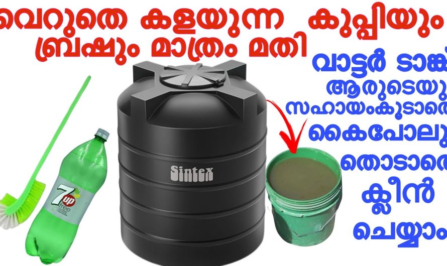 വാട്ടർ ടാങ്ക് എളുപ്പത്തിൽ ക്ലീൻചെയ്യാൻ ഇതാ കിടിലൻ വഴി.