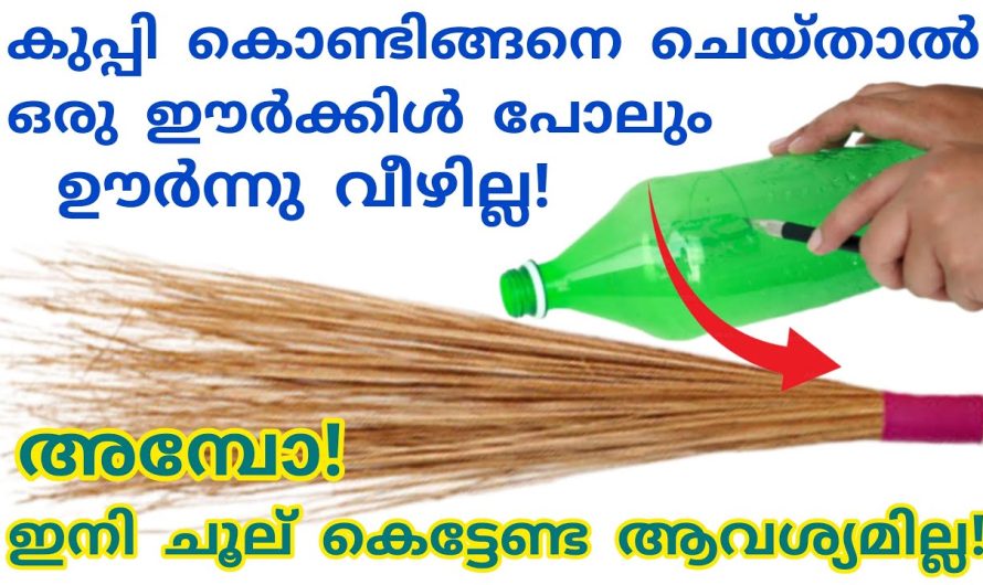 വീട്ടിൽ പ്ലാസ്റ്റിക് കുപ്പി ഉണ്ടെങ്കിൽ ചൂല് എത്രനാൾ വേണമെങ്കിലും കേടുകൂടാതെ  ഉപയോഗപ്പെടുത്താം…