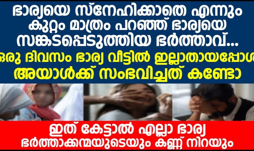 ഭാര്യയെ പരിഗണിക്കാതിരുന്ന ഭർത്താവിനെ കിട്ടിയ പണി കണ്ടോ..