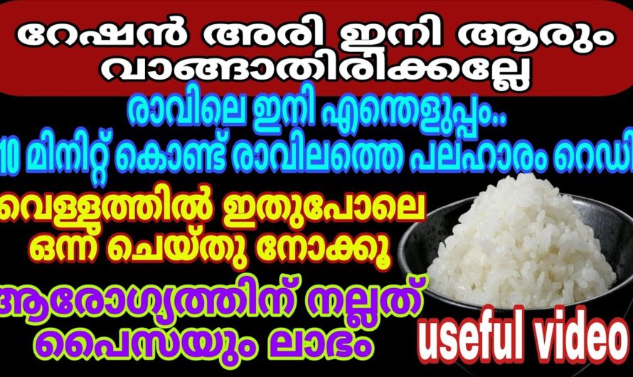 റേഷൻ അരി ഉപയോഗിച്ച് ചോറ് വയ്ക്കുമ്പോൾ ഇക്കാര്യം ശ്രദ്ധിച്ചാൽ മതി…