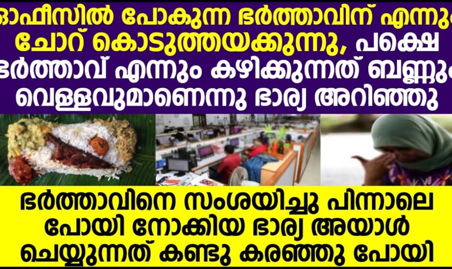 ഭർത്താവിനെ സംശയിച്ച ഭാര്യ യഥാർത്ഥത്തിൽ സംഭവിച്ചത് അറിഞ്ഞു ഞെട്ടി.